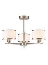 Franklite Polaris 3lt Fitting In Satin Nickel